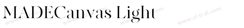 MADECanvas Light字体转换